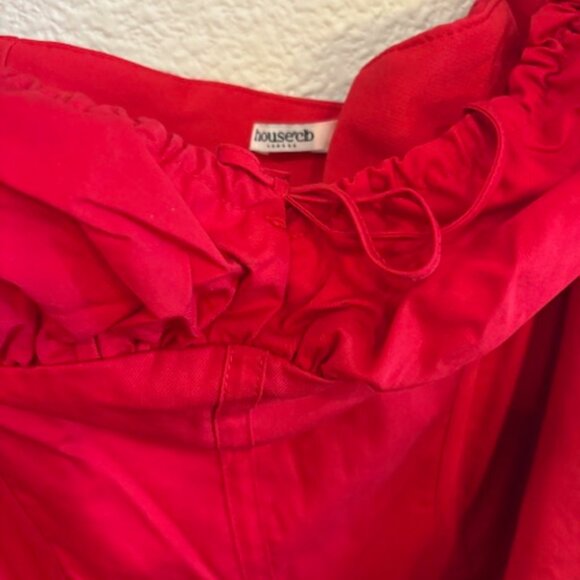 House of CB Red Carmen Dress - Sz M - Picture 5 of 5